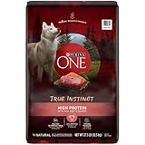 Purina ONE Natural, High Protein Dry Dog Food, SmartBlend True Instinct With Real Beef & Salmon - 27.5 lb. Bag