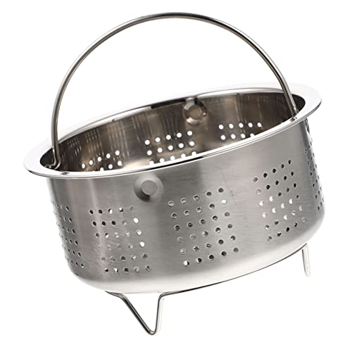 NAMOARLY Cesta De Vapor Redonda Inoxidable Olla De Cocción Estante Vaporero Para Preparar Arroz Huevos y Verduras Casa