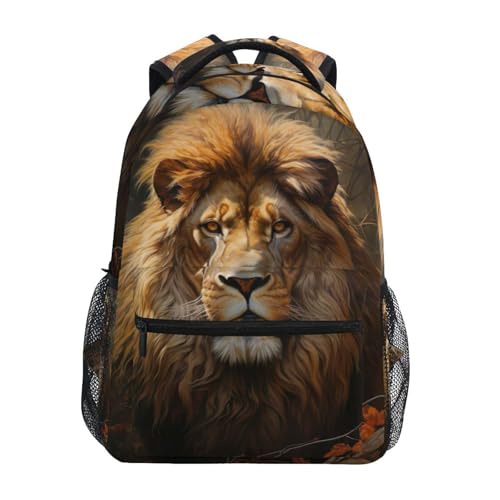Sac à dos lion étanche avec compartiment PC portable et multiples poches