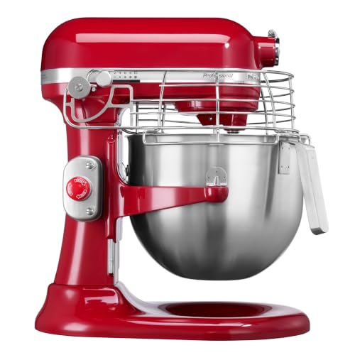 KitchenAid Professional Impastatrice 6.9L Bowl Lift, Motore Potente, 11 Velocità, Struttura Tutto Metallo, Ampia Capacità per Pane, Dolci e Altro, Empire Red