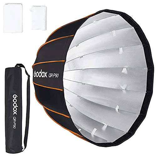 Amazon | Godox QR-P90 90CM パラボリックソフトボックス クイック