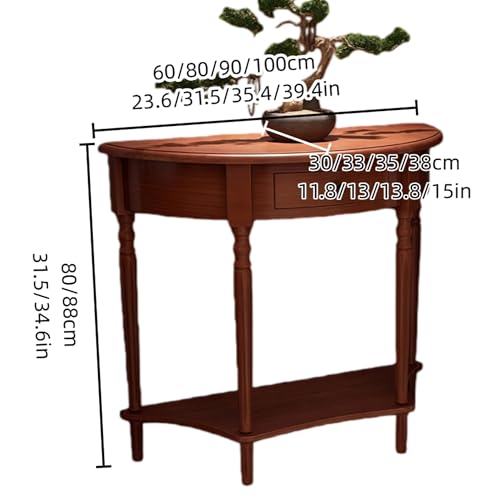 Mesa de sofá semicircular para decorar el pasillo y el vestíbulo 4