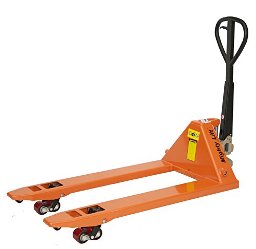 Mighty Lift ML77 Heavy Duty Higher Capacity Pallet Jack/Truck, 7700 lb Capacity, 27" x 48"