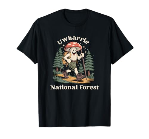 Uwharrie National Forest NC Mushroom Hiking T-Shirt