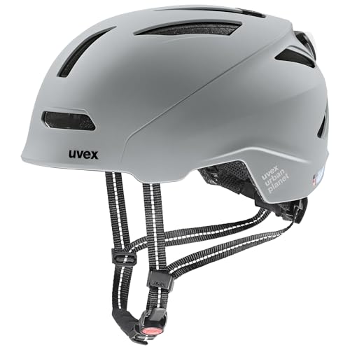 Casque vélo adulte uvex Urban Planet LED avec éclairage intégré et réglage 58-61 cm