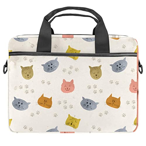 Gatos pintados a mano en tu maletín messenger de portátil exclusivo