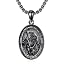 B02-St Christopher(Oval)-Black
