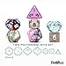 FanRoll Mystery Misfit Mini Polyhedral Resin Dice (Single Pack with 2 Full Sets)