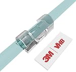 Clips de câble avec forte auto-adhésif, XIAOXI Gestion des câbles TV PC Porte-fils Ties Sticky Tidy et Organizer Cord et fil - 40 Pcs (clause)