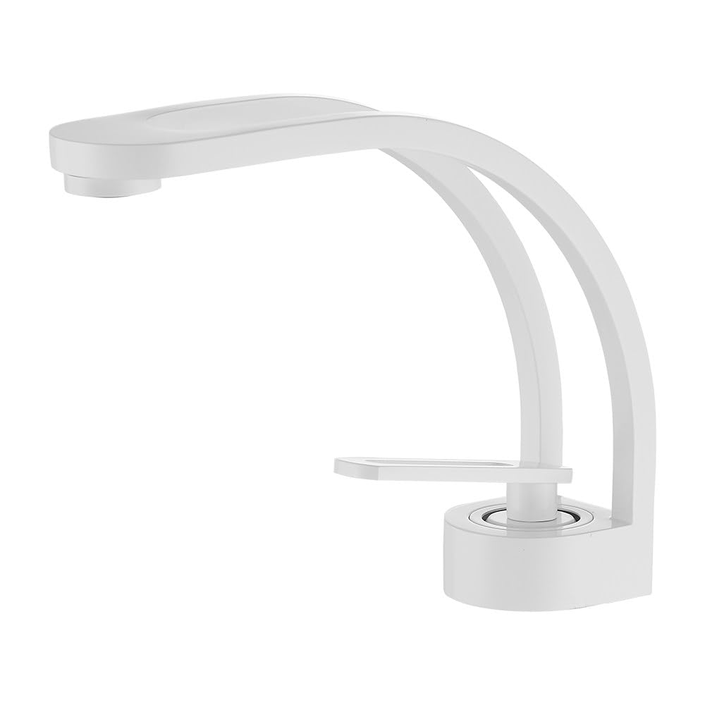 Robinet de lavabo noir et blanc cascade design creux haut de gamme