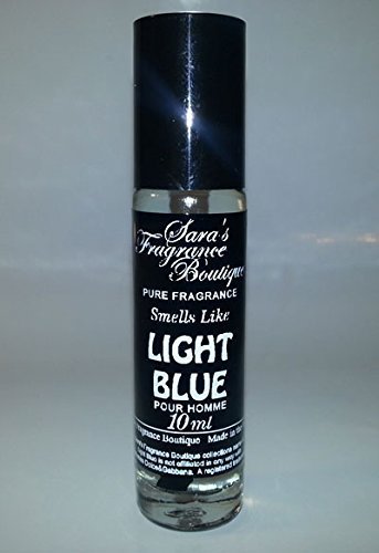 Sara's Fragrance Boutique Designer Oil Impression Of Light Blue For Men, 10 mlFree Name Brand Sample-Vials With Every Order