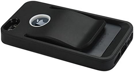 Reiko Belt Clip Polymer Case for iPhone 5 - Retail Packaging - Black