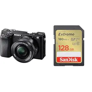 Sony Alpha ILCE 6100L 24.2 MP Mirrorless Digital SLR Camera with 16-50 mm Power Zoom Lens | APS-C Se