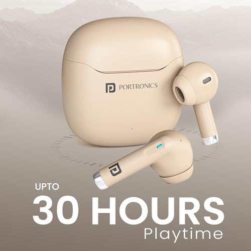 Portronics Twins S18 Pro Beige Earbuds - Image 5