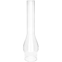 Oil Lamp Chimney 3 Inch Base by 14 Inch Height, Clear Glass Replacement Globes & Shades for Old Oil Lamps and Hurricane Kerosene Lamp 14 Inch Tall, 1 Pcs