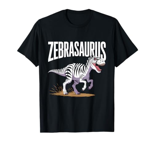 Zebra Dinosaur T-Rex Dino Divertido Amante de la Cebra Camiseta