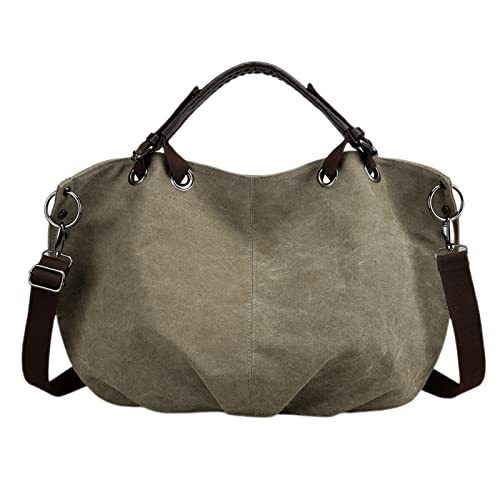 Sac à bandoulière tendance unisexe grand volume noir et vert taille unique