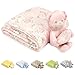 Premium Baby Blanket Set for Girl with Stuffed Animal Plush Toy | Soft Fleece Security Throw Blanket for Baby, Newborn, and Toddler | Nursery Bedding and Baby Shower Gift (Pink – Teddy Bear)