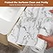 Drawer and Shelf Liner for Kitchen Cabinets, Non-Adhesive Strong Grip Thickened Cabinet Liners for Shelves, Non-Slip Mats Shelving Paper Protect Cupboard, Dresser, Pantry | Marble, 17.5