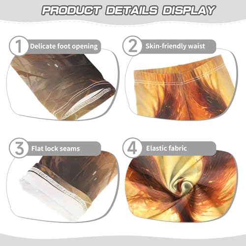 Toddler Girls Leggings Printed Yoga Pants Leggings Fire Bird for Kids3