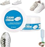 Figskey White Shoe Cleaner Cream,Multipurpose No-Wash Solid Comes,White Shoes Clean Cream,Shoe Stain Remover,Portable and Convenient (1 Pcs)