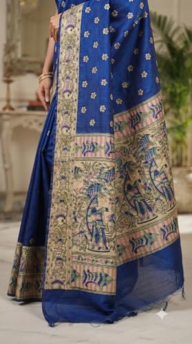 Generic tussar silk saree in tussar silk – image 5