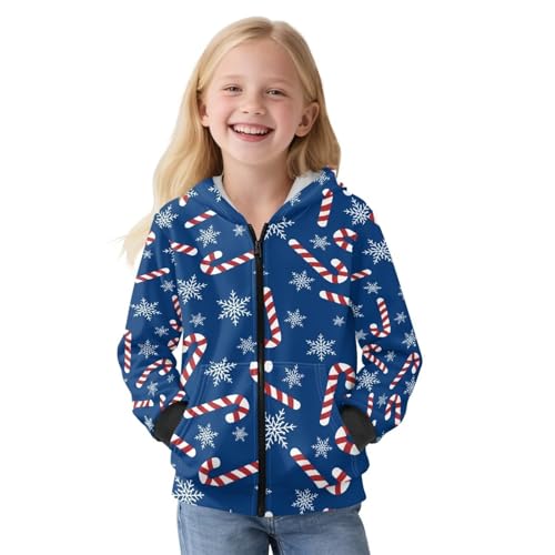 Girls Boys Zip Up Hoodie Soft Fleece Sweatshirt Kids Hoodies for Toddler Fall Winter Jackets Outwear with Pockets3