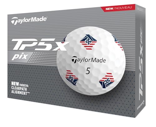 TaylorMade Golf 2024 TP5X PIX3.0 USA Dozen Balls