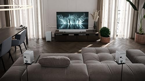 Enceintes Surround Arrière Sans Fil Sharp HT-SPR52021(SL) – 200 W, Compatible Dolby Atmos/DTS:X - vue 9