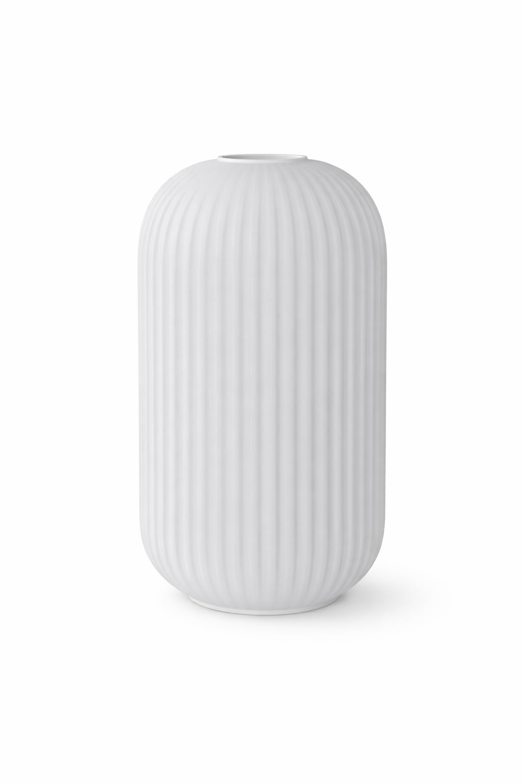 Glas Lampenschirm Weiß – Ersatz Lampenglas für Tischlampe, Stehlampe oder Pendelleuchte – Milchglas Lampenschirm Ø195 mm Höhe 33 cm (N-KR2)