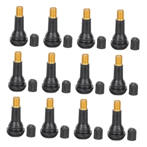 STOBAZA 20Pcs Tubeless Tire Valves Durable Tire Accessories for Automotive Replacement Compact Lightweight Design Superior Sealing Performance for Safe Driving