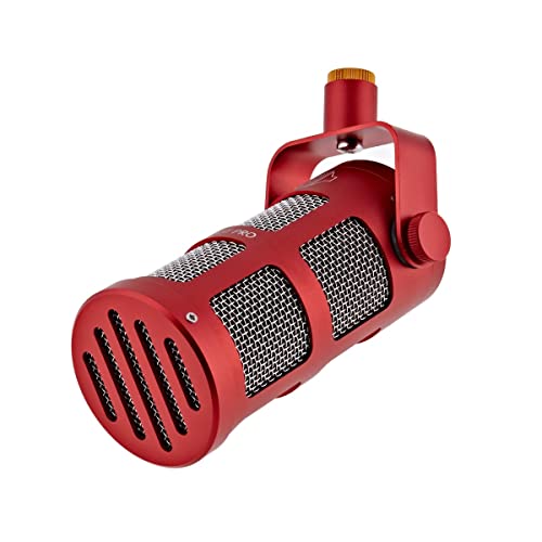 Sontronics Podcast Pro Supercardioid Dynamic Microphone For Podcast And Broadcast, Red #TOP5