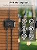 EIGHTREE Outdoor Smart Plug Waterproof IP44, Smart Outlet Plug with 2 Independently Controlled Outlets, Compatible with Alexa and Google Assistant, Voice & Remote Control, Timer&Schedule, 2.4GHz Only