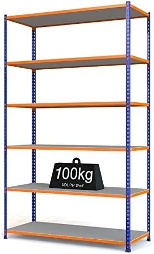 Shelving Direct Rax Value Boltless Garage Home Office 3 Levels Unit-White, h x 90 w x 30 d (mm) All British Steel Frame with Chipboard Shelves, One Size