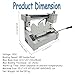Banfluxion Hot Glue Book Binder Machine, A4 Manual Thermal Binding Machine with Milling Cutter, 110V for Office School, 1.6