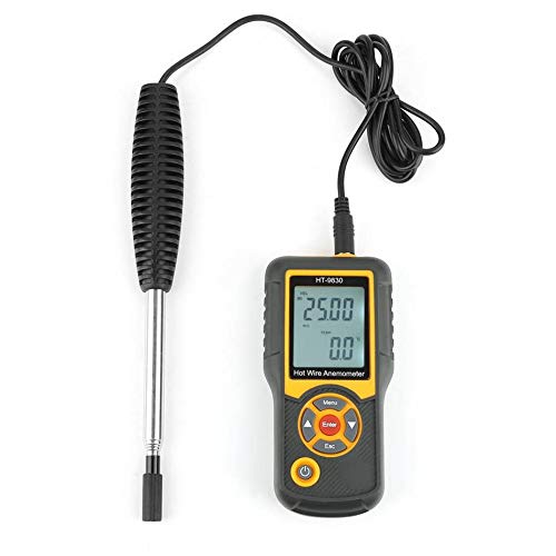 HT-9830 AC 100-240V Digital LCD Hot Wire Anemometer Handheld Wind Speed Gauge Meter Measure Anemometer