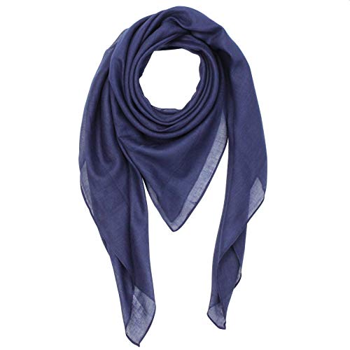 Superfreak Baumwolltuch - blau - navy - quadratisches Tuch