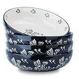 KINGSBULL HOME Pasta Bowls Salad Bowl Ceramic Bowl Set Rose Salad Bowls Large Bowl Porcelain Salad P