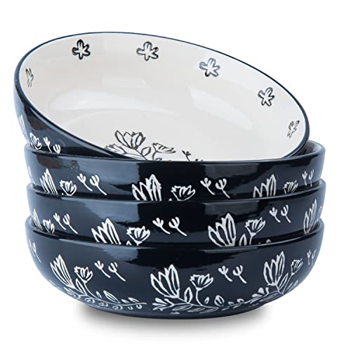 Kingsbull Home Pasta Bowls Salad Bowl Ceramic Bowl Set Rose Salad Bowls Large Bowl Porcelain Salad Plates #TOP20