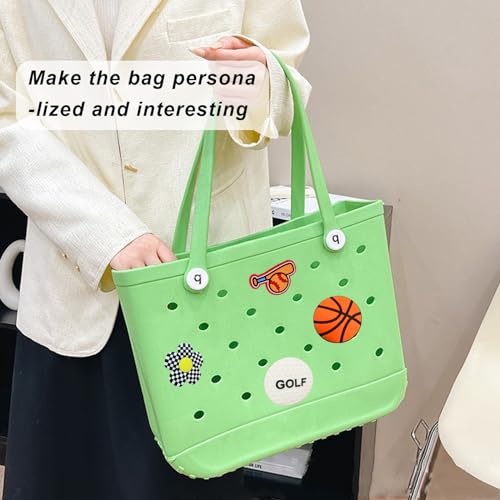 Image of Lckaey Rubber Beach Bag Accessories-PVC Rubber Totes organizer Sport Charms- for Purse Bogg Inserts