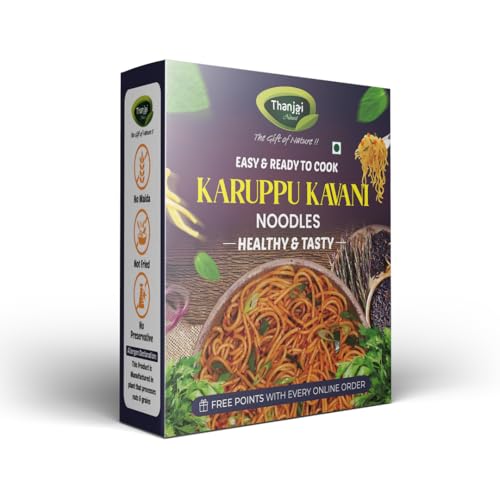 Image of Thanjai Natural Noodles 180 Grams X 4 Varieties (720 Grams) of Homemade Natural Corn | Karuppu Kavuni | Horsegram and Multi Millets Noodles (No Preservatives, No Chemicals, No Artificial Extract)