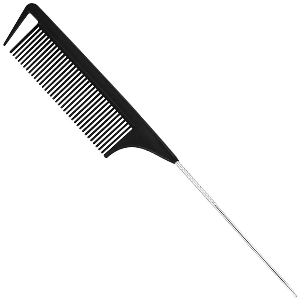 Amazon | 先の尖ったテールヘアコーム抗静止ヘア染料ブラシバーバー