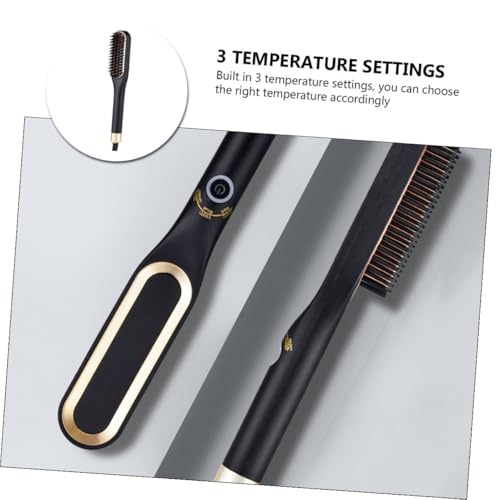 Cepillo eléctrico para barba y cabello Alipis negro miniatura 3