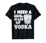 Este gráfico I Need A Huge Glass Of Vodka muestra un vaso de bebida alcohólica con hielo. Ideal para todos los que les gusta acurrucarse y hacer abrazos de grupo durante celebraciones y fiestas. La ropa perfecta para que las personas lo usen en la celebración del Día Nacional de Abrazo.