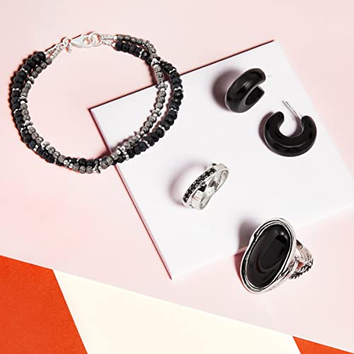 Silpada 'Unique' Sterling Silver Jade And Hematite Bead Bracelet, 7.5" #TOP5