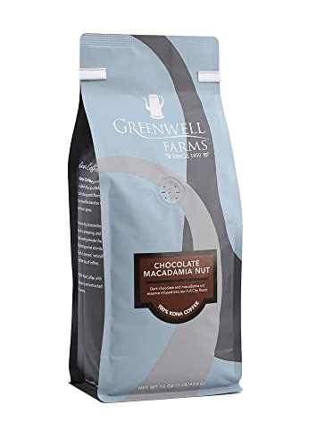 Greenwell Farms Chocolate Macadamia Nut Flavored 100% Kona Coffee