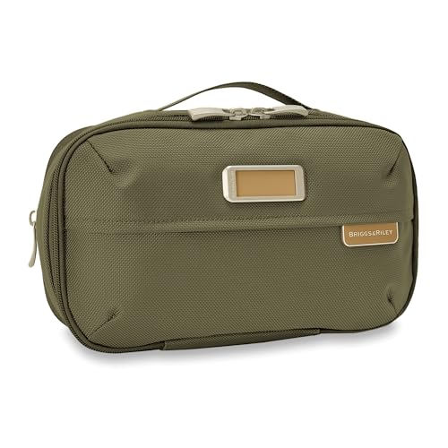 Briggs & Riley Kit da toilette di base, Oliva, 11 Inch Expandable Essentials Toiletry Kit