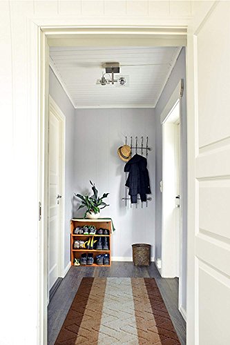 Custom Size Hallway Runner Rug Brown-Beige Color 31 Inch Wide Select Your Length Non-Slip (Skid Resistance) Rubber Backing 6 Feet X 31 Inch #TOP2