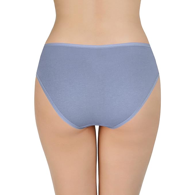 Image of LOURYN KOULYN Solid Low Rise Cotton Bikini Panty Pack(Pack of 3)