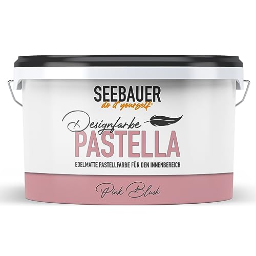 SEEBAUER diy Pastellfarbe PASTELLA Pink 2,5L (Pink Blush) Edelmat...